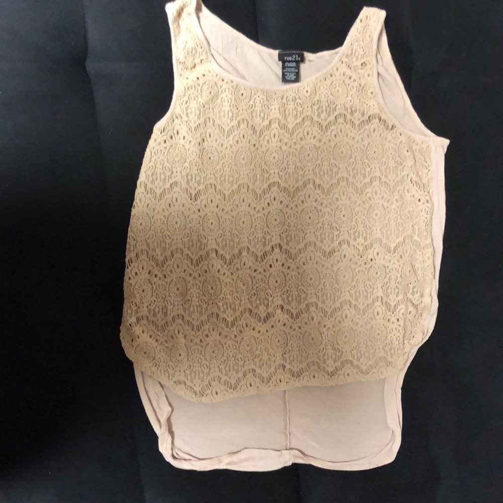 Tan Rue 21 shirt